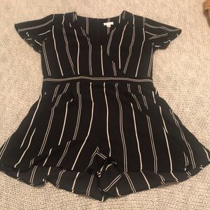 Striped romper, worn once